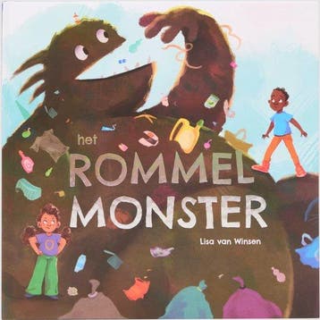Het Rommel Monster - Voorleesboek - Prentenboek - Kinderboek, Verzenden, Zo goed als nieuw, Lisa van Winsen
