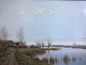Gien Brouwer(1944) - Water in Holland.
