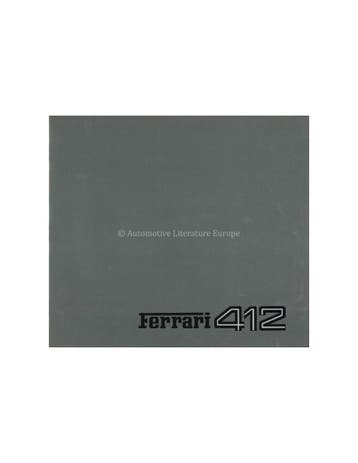 1985 FERRARI 412 BROCHURE 363/85, Nieuw, Ferrari, Author