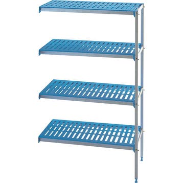 Hoekrek In Geanodiseerd Aluminium 4 Niveaus modular Rack, Ophalen of Verzenden, Nieuw