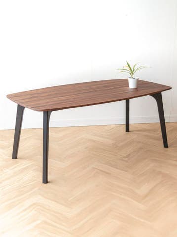 Eettafel massief notenhout | Deens ovale tafel, Nieuw, 150 tot 200 cm, Modern, Vier personen