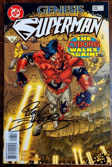 Superman (Vol. 2) #128 - Signed by Dan Jurgens + COA and POA, Nieuw