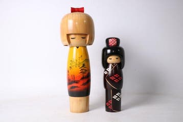 Miyakawa Kunio – Prijswinnende Ybae Sunset Kokeshi &