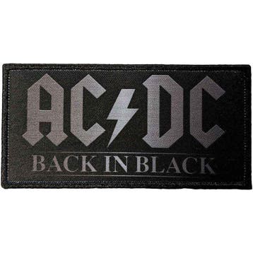 AC/DC - Back in Black - Patch officiële merchandise, Verzamelen, Ophalen of Verzenden, Nieuw, Kleding