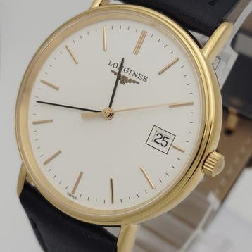 Longines - Slim Dress Quartz Date - Zonder minimumprijs -, Sieraden, Tassen en Uiterlijk, Horloges | Antiek