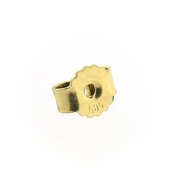 Gouden oorstekers met zirconia (Oorbellen), Gebruikt, Ophalen of Verzenden, Met edelsteen, Goud