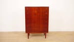 Vintage ladekast | 6 lades  | 120 cm | Teak | Henning, Huis en Inrichting, Kasten | Ladekasten, Ophalen of Verzenden, Nieuw