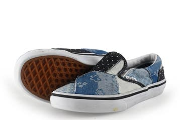 Vans Instappers Jongens in maat 33 Blauw, Kinderen en Baby's, Jongen of Meisje, Schoenen, Zo goed als nieuw, Vans