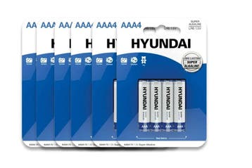 Hyundai Batteries Super Alkaline AAA Batterijen - 60 stuks, Verzenden
