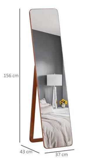 Staande Spiegel Volledig – Houten Frame, Vrijstaand of Wandm, Verzenden, Nieuw
