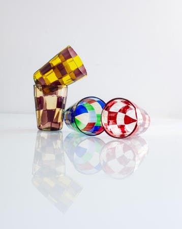 Ribes collectible Glass - Gio Ponti - Drinkset (4) - Gratis