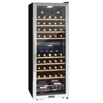 Wijnkoelkast wijnkoeler dubbel zone vrijstaand Vinamour 54, Witgoed en Apparatuur, Koelkasten en IJskasten, Zonder vriesvak, 120 tot 140 cm