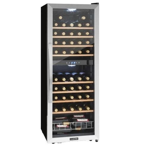 Wijnkoelkast wijnkoeler dubbel zone vrijstaand Vinamour 54, Witgoed en Apparatuur, Koelkasten en IJskasten, 100 tot 150 liter