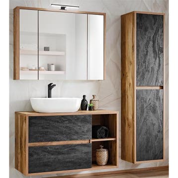 Badmeubel Modern 100CM (Badkamermeubels), Huis en Inrichting, Badkamer | Badkamermeubels, Ophalen of Verzenden, Nieuw