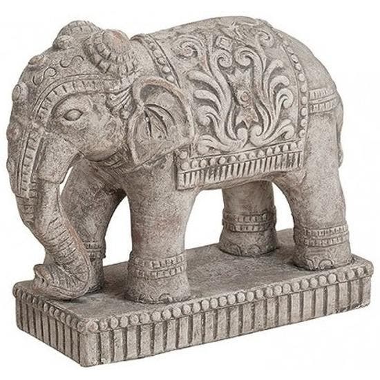 Olifant dieren beeldje grijs 27 cm woondecoratie - Beeldjes, Verzamelen, Beelden en Beeldjes, Ophalen of Verzenden
