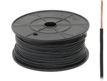 FLRY -B kabel - 1x 0,75mm - Zwart - Rol 100 meter, Ophalen of Verzenden, Nieuw