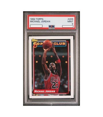 1992 Topps - 50 Point Club - Michael Jordan #205 Graded card, Nieuw