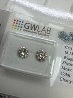 Zonder minimumprijs - 2 pcs Diamant (Natuurlijk) - 0.99 ct -, Nieuw