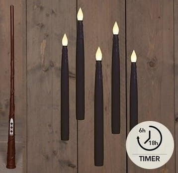 Ledkaars floating candle magic zwart annas collection met, Ophalen of Verzenden, Nieuw