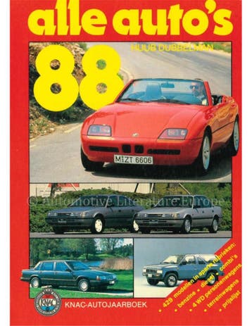 1988 KNAC AUTOJAARBOEK NEDERLANDS, Nieuw, Author
