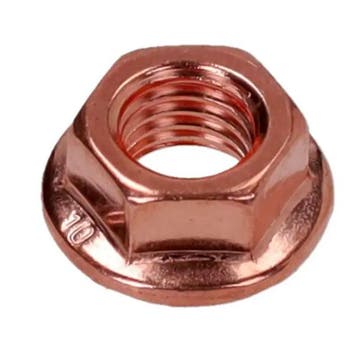 Koperen Moer - M7 x 1mm - Cilinderkop / Uitlaat - 436947, Ophalen of Verzenden, Nieuw