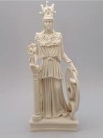Beeld, Statua scultura Athena Minerva dea greca romana marmo, Antiek en Kunst