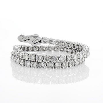 Zonder minimumprijs - Armband - 14 karaat Witgoud - 5.77ct., Nieuw