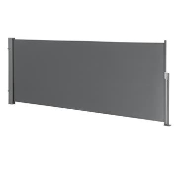 Windscherm uittrekbaar zijluifel 300x120 cm antraciet en gri, Verzenden, Nieuw