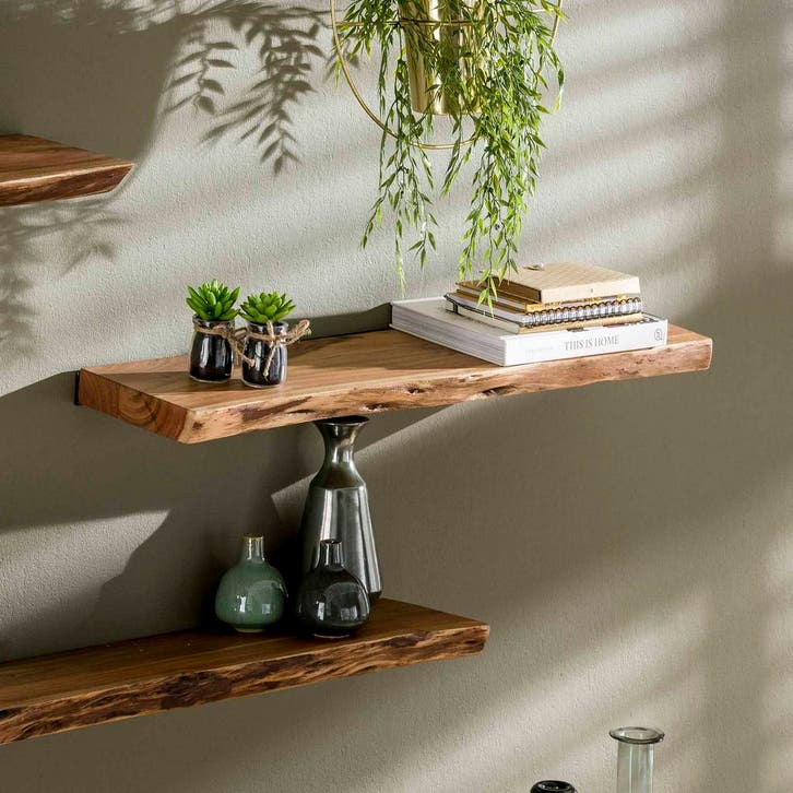 Wandplank Liam massief 90 cm, Huis en Inrichting, Woonaccessoires | Wandplanken en Boekenplanken, Nieuw, Verzenden