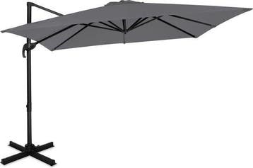 2dekans | VONROC Premium Zweefparasol Pisogne 300x300cm –, Ophalen of Verzenden, Zo goed als nieuw