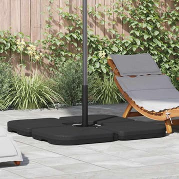 vidaXL Parasolvoet draagbaar gevuld met zand / water 60 L, Tuin en Terras, Verzenden, Nieuw, Minder dan 1 meter, Parasolvoet