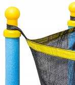 Trampoline 140cm Blauw/Geel | Met Net | Laatste Stuks!, Kinderen en Baby's, Ophalen of Verzenden, Nieuw