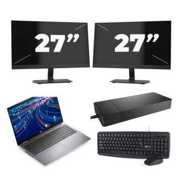 Dell Latitude 5520 -   i5-11e  16GB  - 512GB  + 2x 27 inch, Verzenden, Refurbished, 11e Generatie, Dell