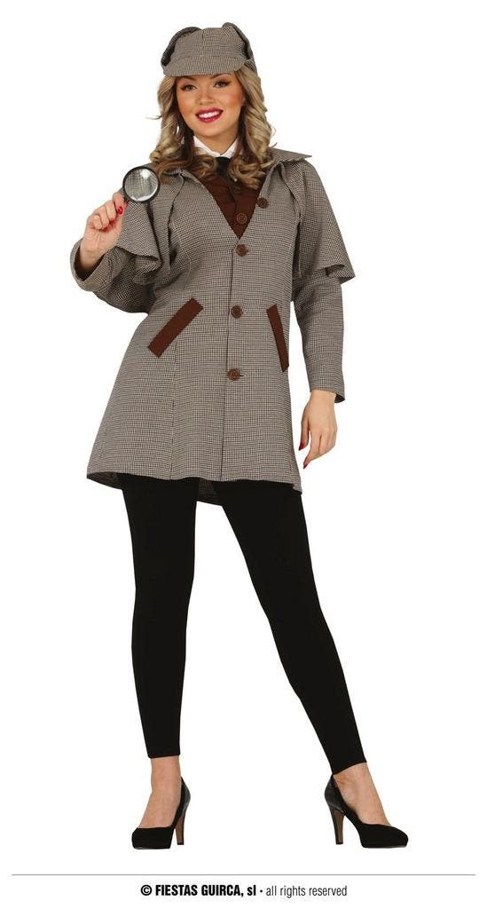 Detective Kostuum Vrouw Jane, Kleding | Dames, Carnavalskleding en Feestkleding, Nieuw, Ophalen of Verzenden