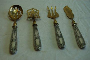 Hors doeuvre set (4) - .950 zilver