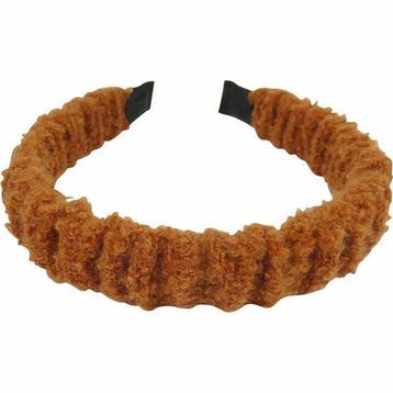 Haarband Diadeem 2,5cm – Gerimpelde Teddy Stof – Oranje, Sieraden, Tassen en Uiterlijk, Nieuw
