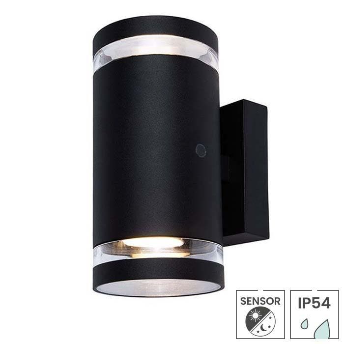 Buitenlamp met sensor Avila | Schemersensor | GU10 fitting |, Tuin en Terras, Buitenverlichting, Wandlamp, Nieuw, Minder dan 50 watt