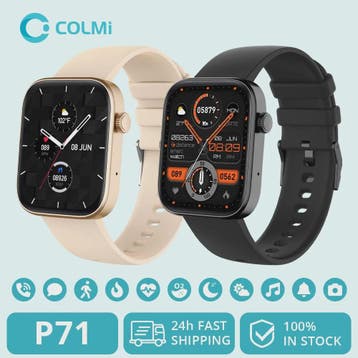 COLMI P71 Smartwatch: Bellen, Gezondheidsmonitoring & 1.9" H, Verzenden, Nieuw