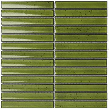 Wand Mozaïek Tegels Kitkat Factory Keramiek Groen - Matje.., Nieuw, Ophalen of Verzenden, 20 tot 40 cm, 10 m² of meer