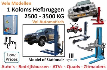 1 Koloms Hefbrug mobiel of vast  3.5T  2 5T  1T 400V of 230V, Auto diversen, Nieuw