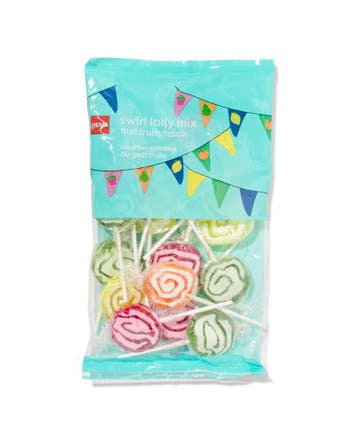 HEMA Swirl lolly mix 200 gram, Hobby en Vrije tijd, Feestartikelen, Verzenden, Nieuw