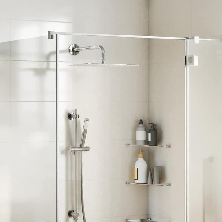 vidaXL Regendouchekop rechthoekig 40x30 cm roestvrij staal, Doe-het-zelf en Verbouw, Sanitair, Nieuw, Verzenden
