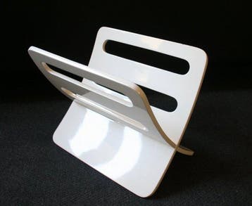 Kare design - Tijdschriftenhouder - Demontable - Gebogen