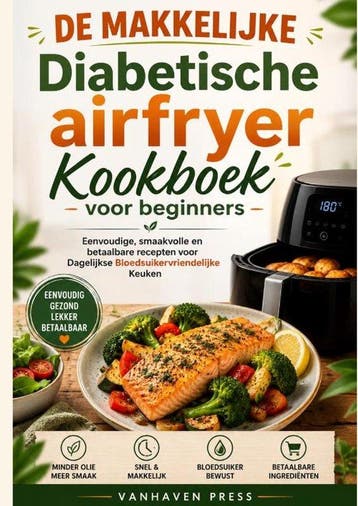 9789403900339 DE MAKKELIJKE Diabetische airfryer Kookboek..., Boeken, Verzenden, Nieuw, Vanhaven Press