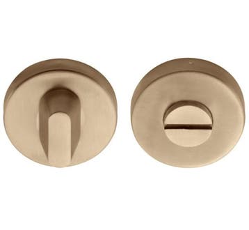 Toiletgarnituur blind BASICS LBWC50D 8 mm PVD licht brons, Verzenden, Nieuw