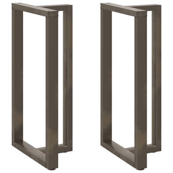 vidaXL Bartafelpoten 2 st T-vormig 60x35x(110-111) cm staal, Huis en Inrichting, Tafelonderdelen, Verzenden, Nieuw