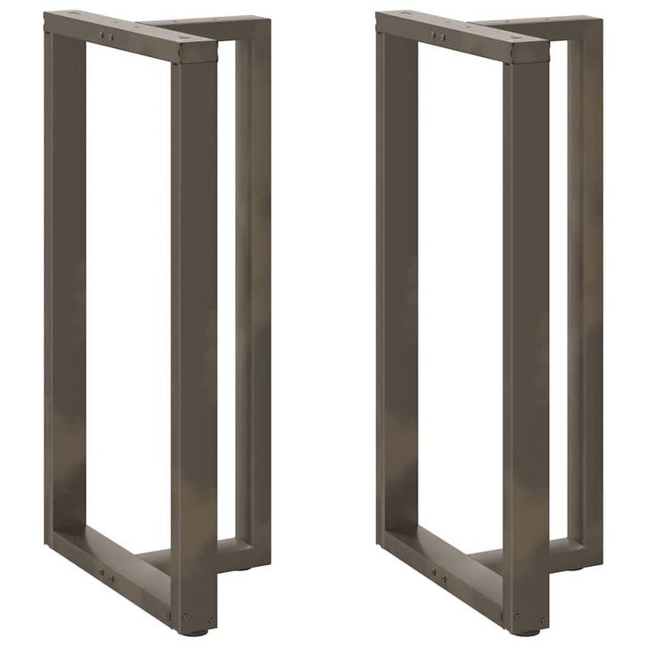 vidaXL Bartafelpoten 2 st T-vormig 60x35x(110-111) cm staal, Huis en Inrichting, Tafelonderdelen, Nieuw, Verzenden