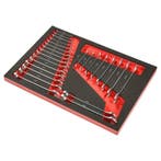 Steek ringsleutel en steeksleutelset 25 delen - foam inleg, Ophalen of Verzenden, Nieuw