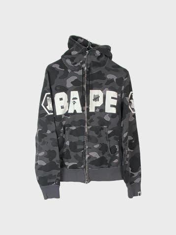 A Bathing Ape Hoodie Heren maat S Black/Grey Camo, Overige kleuren, Ophalen of Verzenden, Zo goed als nieuw, A Bathing Ape