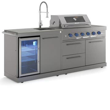 GORILLER | Buitenkeuken | BBQ | Koelkast | Spoelbak | Kraan, Verzenden, Nieuw, Goriller, Gas